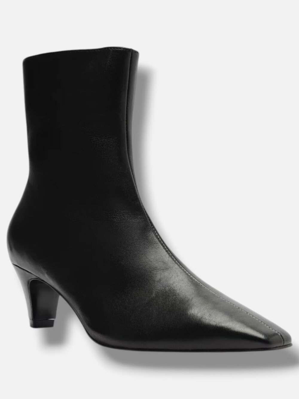 Schutz Women's Black Dellia Pointed-Toe Dress Booties Shoes Size 8.5B